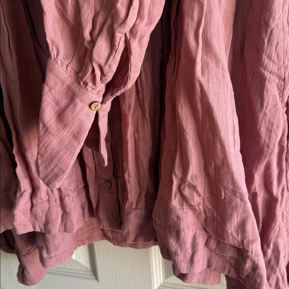 Free People Voyager Shirtdress Button-Front Oversized Dress - Picture 8 of 16